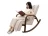 Массажное кресло качалка FUJIMO F2002 МСX Time2Chill Ivory (Tailor 2) Вишня