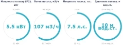 Насос с префильтром Saci Pumps Magnus-4 107м3/ч 380В, фото 2