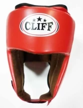 Шлем боксерский CLIFF открытый (FLEX) красный p.XL
