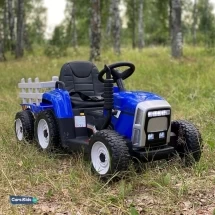 Электромобиль трактор с прицепом XMX611 (TR77) синий