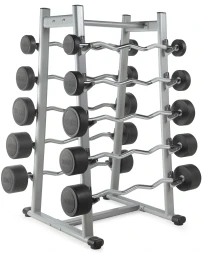 Штанга неразборная обрезиненная 35 кг Изогнутый гриф, фото 6