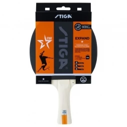 Ракетка для н/т Stiga Expand WRB 1*, арт.1211-8518-01, для любит., накл. 1,8мм ITTF, конич. ручка