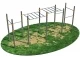 Двухуровневый рукоход с шестью турниками СВС-22