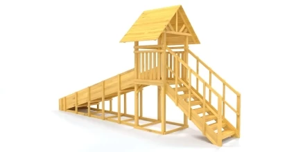 Зимняя горка Савушка Зима Wood 5 (скат 5м), фото 2