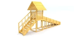 Зимняя горка Савушка Зима Wood 5 (скат 5м), фото 3