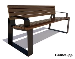 Парковая скамейка Подольск, Лиственница 0,6 м, фото 4