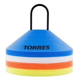Фишки для разметки поля &quot;TORRES&quot; арт.TR1006, усеч. конусы, пластик, комп. из 40 шт, 4 цвета