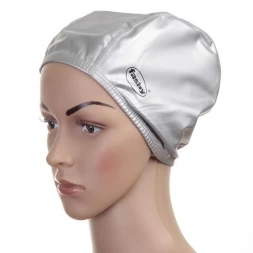 Шапочка для плавания &quot;FASHY PU-Lycra Cap Long&quot;, силикон/латекс/акрил/лайкра, серебристый