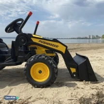 Электромобиль трактор с ковшом Harley Bella HL389-LUX желтый