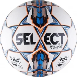 Мяч футбольный профессиональный &quot;SELECT Brillant Super FIFA TB&quot;, размер 5, топ. мяч Select, диз. 2016 г.