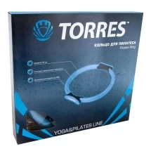 Кольцо для пилатеса &quot;TORRES&quot;, диаметр 38 см, эргономичные захваты из ЭВА, голубо-черное