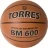 Мяч баск. &quot;TORRES BM600&quot; арт.B32026, р.6, ПУ, нейлон. корд, бут. камера, темнокоричневый-черн