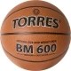 Мяч баск. &quot;TORRES BM600&quot; арт.B32026, р.6, ПУ, нейлон. корд, бут. камера, темнокоричневый-черн