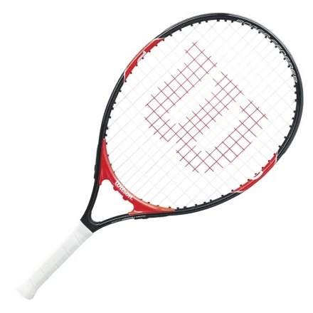 Ракетка б/т Wilson Roger Federer 21 Gr00000,арт.WRT200600, для дет.5-6лет, алюм., со струн,красн-чер, фото 1