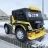 Электромобиль Mercedes-Benz Axor F Race с прицепом желтый