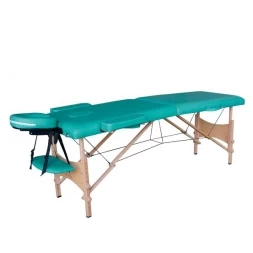 Массажный стол DFC NIRVANA, Optima, дерев. ножки, цвет зеленый (Green), фото 1