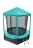 Батут OPTIFIT Like Green 6ft 1,83 м с зеленой крышей