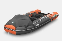 Gladiator E 450 PRO AIR оранжево-темносерый моторная лодка ПВХ, фото 5
