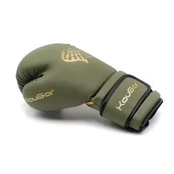 Перчатки боксерские KouGar KO900-10, 10oz, темно-зеленый, фото 3