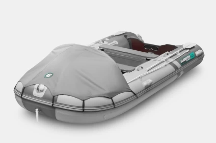 Gladiator C 420 AL ACTIVE Светло-темносерый моторная лодка ПВХ Алюминиевый пайол, фото 1