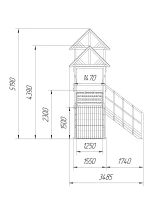 Зимняя горка Савушка Зима Wood 7/4