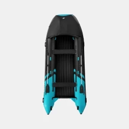 Gladiator E 450 PRO AIR черно-бирюзовый моторная лодка ПВХ, фото 4