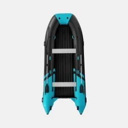 Gladiator E 450 PRO AIR черно-бирюзовый моторная лодка ПВХ, фото 3