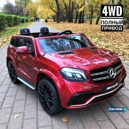 Электромобиль Mercedes-Benz GLS 63 AMG 4WD MP3 красный, фото 1