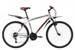 Велосипед Challenger Agent 26 серебристо-красный 16''