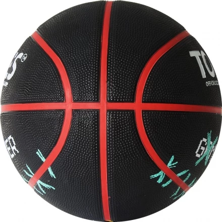 Мяч баск. &quot;TORRES Game Over&quot; B02217, р.7, резина, нейлон. корд, бут. кам., черный, фото 3