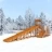 Зимняя деревянная горка &quot;Snow Fox 12 м&quot; с двумя скатами
