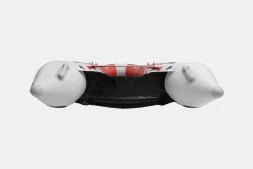 Gladiator E 450 PRO AIR красно-белый моторная лодка ПВХ, фото 9