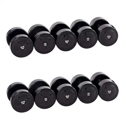 Гантельный ряд PROFI-FIT POWER 27,5 кг - 37,5 кг (5 пар), шаг 2,5 кг, фото 1