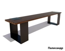 Парковая скамейка Цюрих, Лиственница 1,8 м, фото 4
