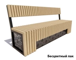 Парковая скамейка Восток, 2 м Лиственница, фото 2