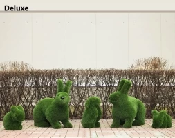 Топиари композиция Зайцы, 5 шт - газон Eco, фото 2
