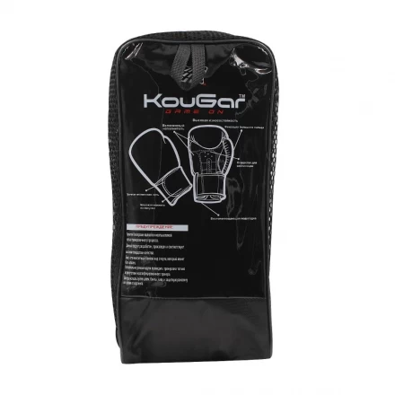 Перчатки боксерские KouGar KO200-14, 14oz, красный, фото 3