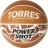Мяч баск. &quot;TORRES Power Shot&quot; арт.B32087, р.7, 8 пан., ПУ, нейлон.корд,бут.кам, оранжево-белый