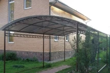 Арочный навес для машины