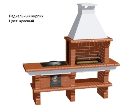 Печь Аристократ 714 Прямоугольный кирпич коричневый, фото 10
