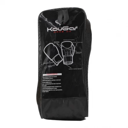 Перчатки боксерские KouGar KO400-4, 4oz, черный, фото 6