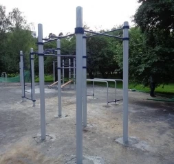 Каскад турников и рукоходов (стационарный, с хомутами)  W-2.1.2. , фото 3