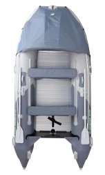 Gladiator D 370 AL PROFESSIONAL D Светло-темносерый моторная лодка ПВХ Алюминиевый пайол, фото 2