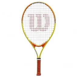 Ракетка б/т Wilson SLAM 23, арт. WRT20390U, для детей 7-8лет,алюминий,со струнами, желто-оранжевая