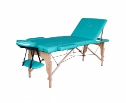 Массажный стол DFC NIRVANA, Relax Pro,  дерев. ножки, цвет зеленый (Green), фото 1