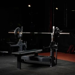 Скамья-стойка домкратная для жима лежа со страховочными упорами Olimpic Bench, фото 2