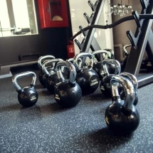 Гиря обрезиненная с хромированной ручкой PROFI-FIT,  8 кг