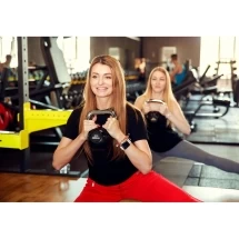 Гиря обрезиненная с хромированной ручкой PROFI-FIT,  8 кг