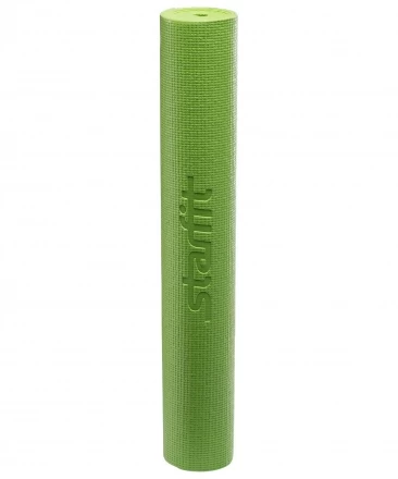 Коврик для йоги FM-101, PVC, 173x61x0,8 см, зеленый, фото 2