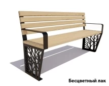 Парковая скамейка Роща, Сосна 3 м